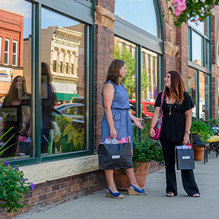 two girls shopping in watertown