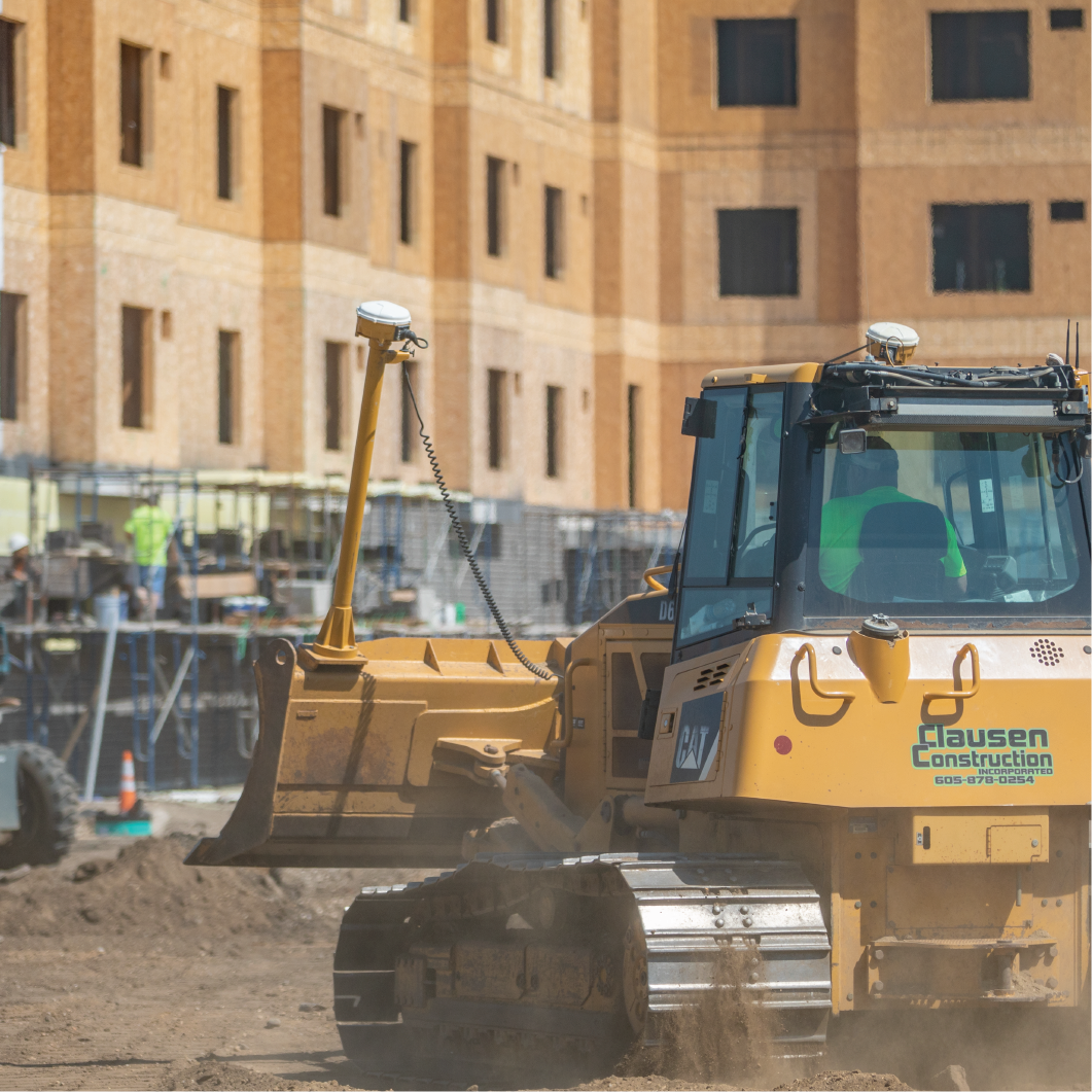 Bulldozer at Construction Site